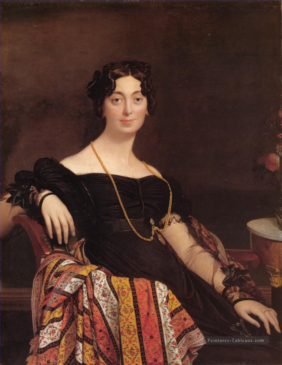 Madame Jacques Louis Leblanc néoclassique Jean Auguste Dominique Ingres Peintures à l'huile